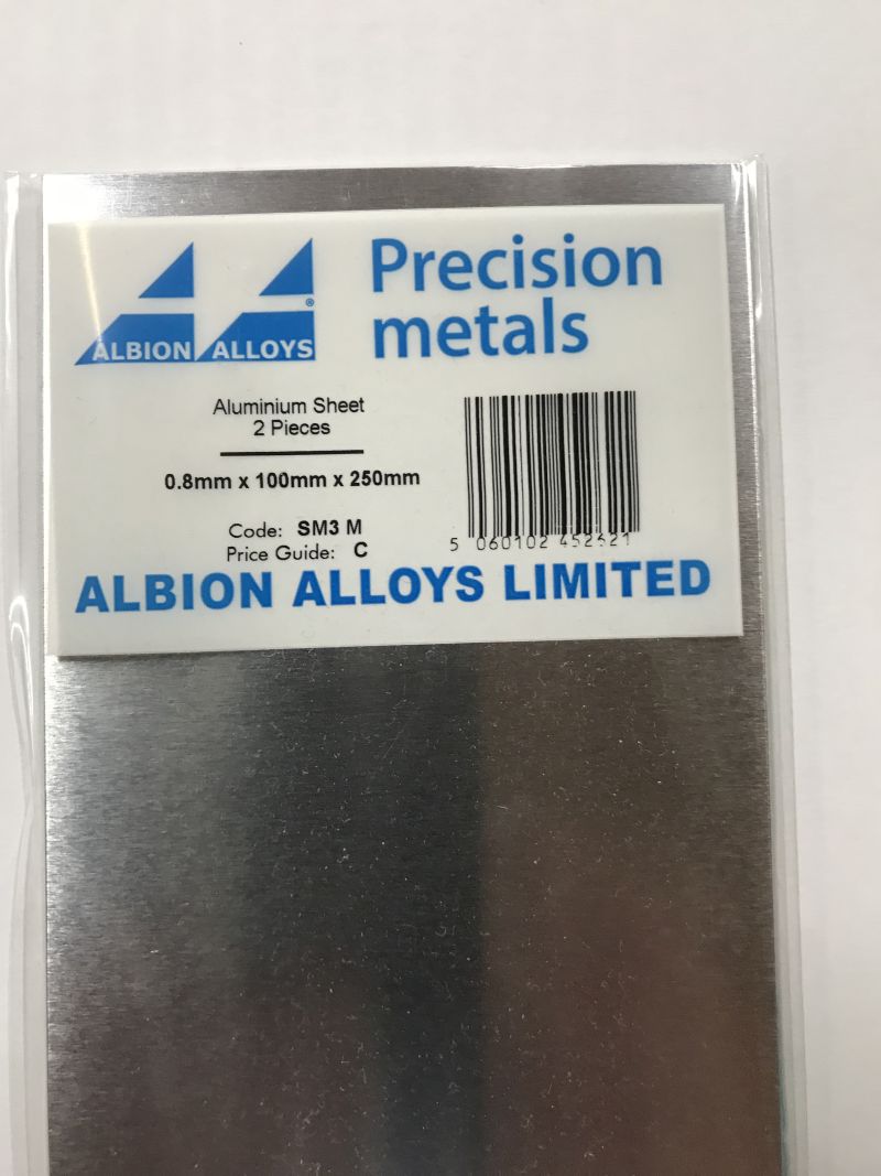 ALUMIN. PLAAT0,8 MM     2